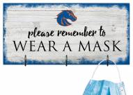 Boise State Broncos Please Wear Your Mask Sign