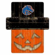 Boise State Broncos Pumpkin Cutout with Stake