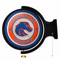 Boise State Broncos Round Rotating Lighted Wall Sign