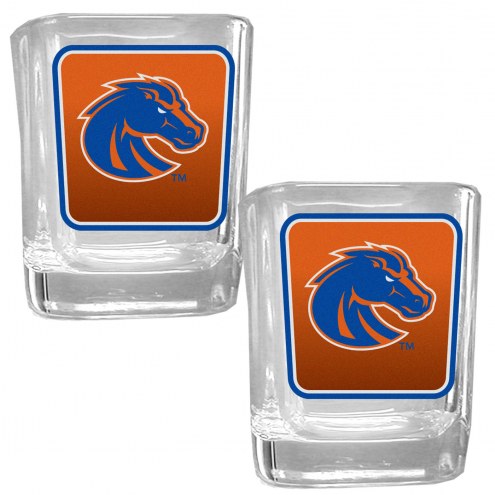 Boise State Broncos Square Glass Shot Glass Set
