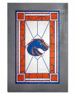 Boise State Broncos Stained Glass with Frame