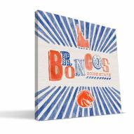 Boise State Broncos State Canvas Print
