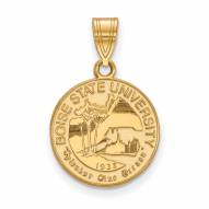 Boise State Broncos Sterling Silver Gold Plated Medium Pendant