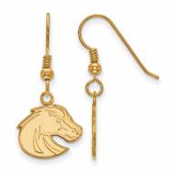 Boise State Broncos Sterling Silver Gold Plated Small Dangle Earrings