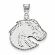 Boise State Broncos Sterling Silver Large Pendant