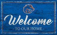 Boise State Broncos Team Color Welcome Sign