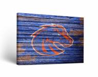 Boise State Broncos Weathered Canvas Wall Art
