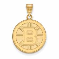 Boston Bruins 10k Yellow Gold Large Pendant