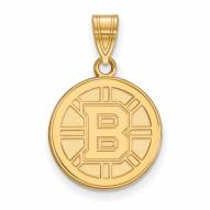 Boston Bruins 10k Yellow Gold Medium Pendant