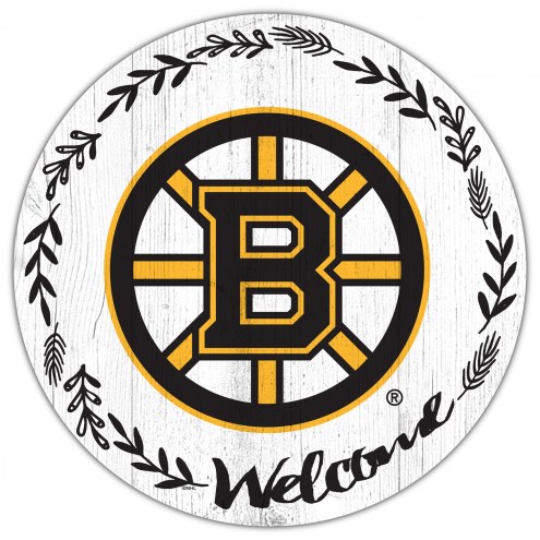 Boston Bruins 12&quot; Welcome Circle Sign