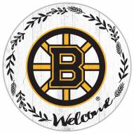 Boston Bruins 12" Welcome Circle Sign