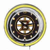 Boston Bruins 14" Neon Clock