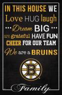 Boston Bruins  17" x 26" In This House Sign