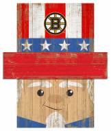 Boston Bruins 19" x 16" Patriotic Head