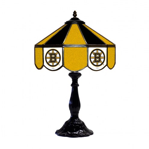 Boston Bruins 21&quot; Glass Table Lamp