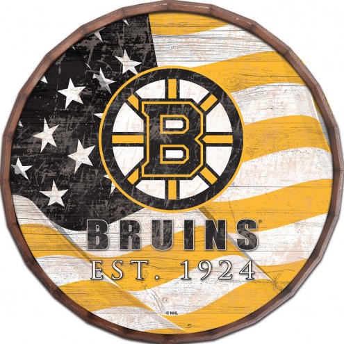 Boston Bruins 24&quot; Flag Barrel Top