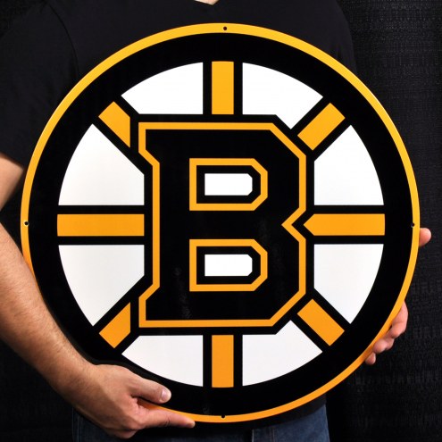 Boston Bruins 24&quot; Steel Logo Sign