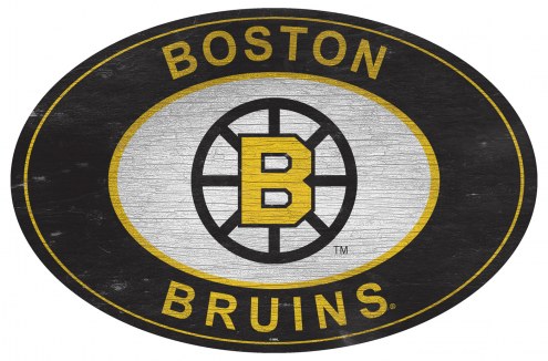 Boston Bruins 46&quot; Heritage Logo Oval Sign