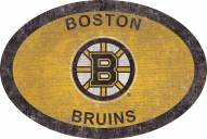 Boston Bruins 46" Team Color Oval Sign