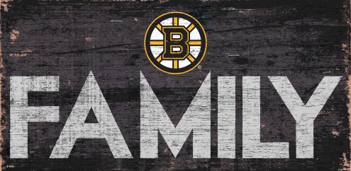 Boston Bruins 6&quot; x 12&quot; Family Sign