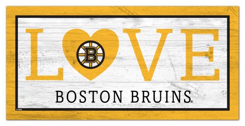 Boston Bruins 6&quot; x 12&quot; Love Sign