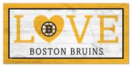 Boston Bruins 6" x 12" Love Sign