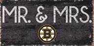 Boston Bruins 6" x 12" Mr. & Mrs. Sign