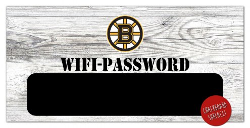 Boston Bruins 6&quot; x 12&quot; Wifi Password Sign