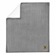 Boston Bruins Cable Sweater Knit Sherpa Throw Blanket
