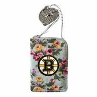 Boston Bruins Canvas Floral Smart Purse