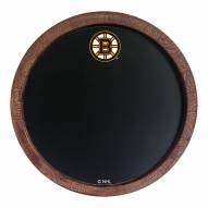 Boston Bruins Chalkboard ""Faux"" Barrel Top Sign
