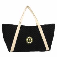 Boston Bruins Chevron Stitch Weekender Bag