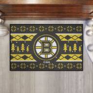 Boston Bruins Christmas Sweater Starter Rug