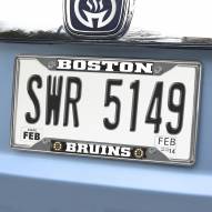 Boston Bruins Chrome Metal License Plate Frame