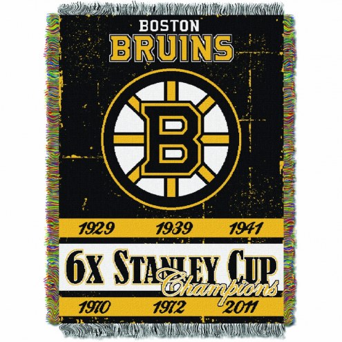 Boston Bruins Commemorative Champs Throw Blanket