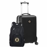 Boston Bruins Deluxe 2-Piece Backpack & Carry-On Set