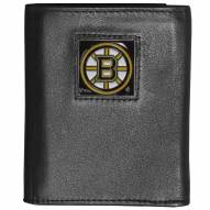 Boston Bruins Deluxe Leather Tri-fold Wallet