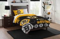 Boston Bruins Hexagon Twin Comforter & Sham Set