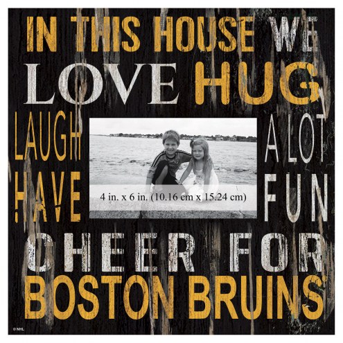 Boston Bruins In This House 10&quot; x 10&quot; Picture Frame