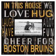 Boston Bruins In This House 10" x 10" Picture Frame