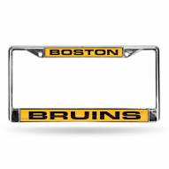 Boston Bruins Laser Chrome License Plate Frame