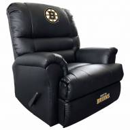 Boston Bruins Leather Sports Recliner