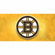 Boston Bruins Glass Wall Art Logo