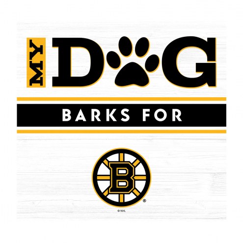 Boston Bruins My Dog Barks Wall Art