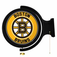 Boston Bruins Round Rotating Lighted Wall Sign