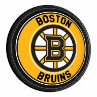 Boston Bruins Round Slimline Lighted Wall Sign