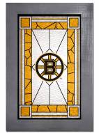 Boston Bruins Stained Glass with Frame