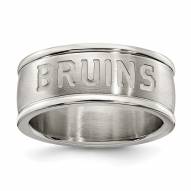 Boston Bruins Stainless Steel Logo Ring