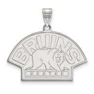 Boston Bruins Sterling Silver Large Pendant
