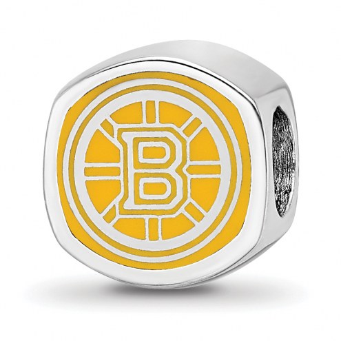 Boston Bruins Sterling Silver Logo Bead